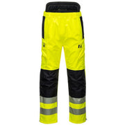 PW342 Pw3 Hi-Vis Extreme Trousers-Yellow/Black-L- Bannav S Bannav LLC 