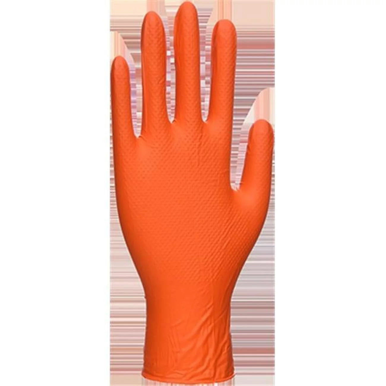 A930 High Strength Orange HD Disposable Gloves Orange, Medium- Bannav S Bannav LLC 