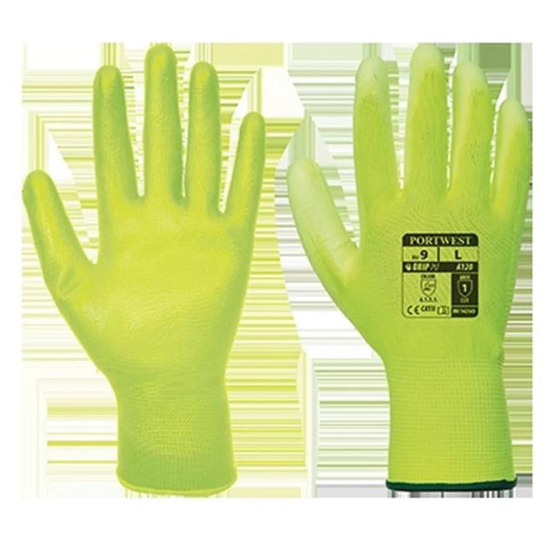 A120 Work Gloves PU Palm Dipped Abrasion and Tear Resistant Pink, Medium- Bannav S Bannav LLC 