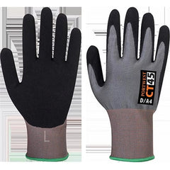 CT45 Cut Resistant D18 Nitrile Work Glove Gray/Black, Medium- Bannav S Bannav LLC 