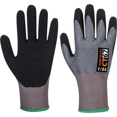 CT67 Cut Resistant D18 Nitrile Work Glove Gray/Black, X-Small- Bannav S Bannav LLC 