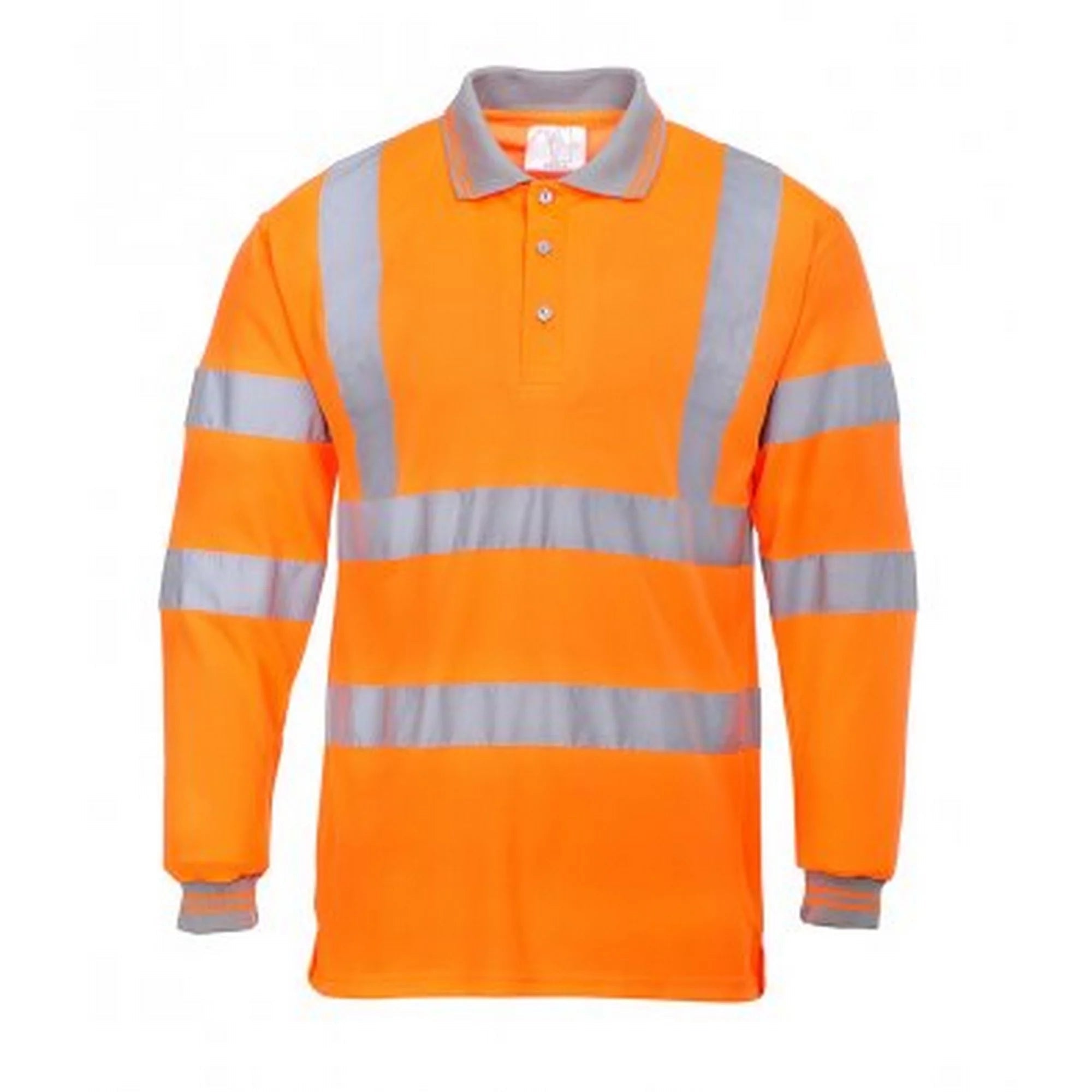 Mens Hi-Vis Long Sleeve Polo Shirt- Bannav S Bannav LLC 