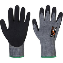 CT69 Cut Resistant D18 Nitrile Work Glove Gray/Black, Large- Bannav S Bannav LLC 