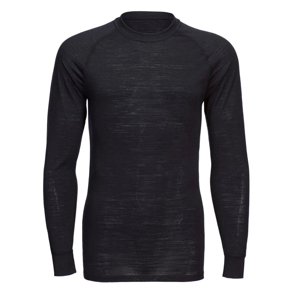 Adult Merino Wool Crew Neck Long-Sleeved Thermal Top- Bannav S Bannav LLC 
