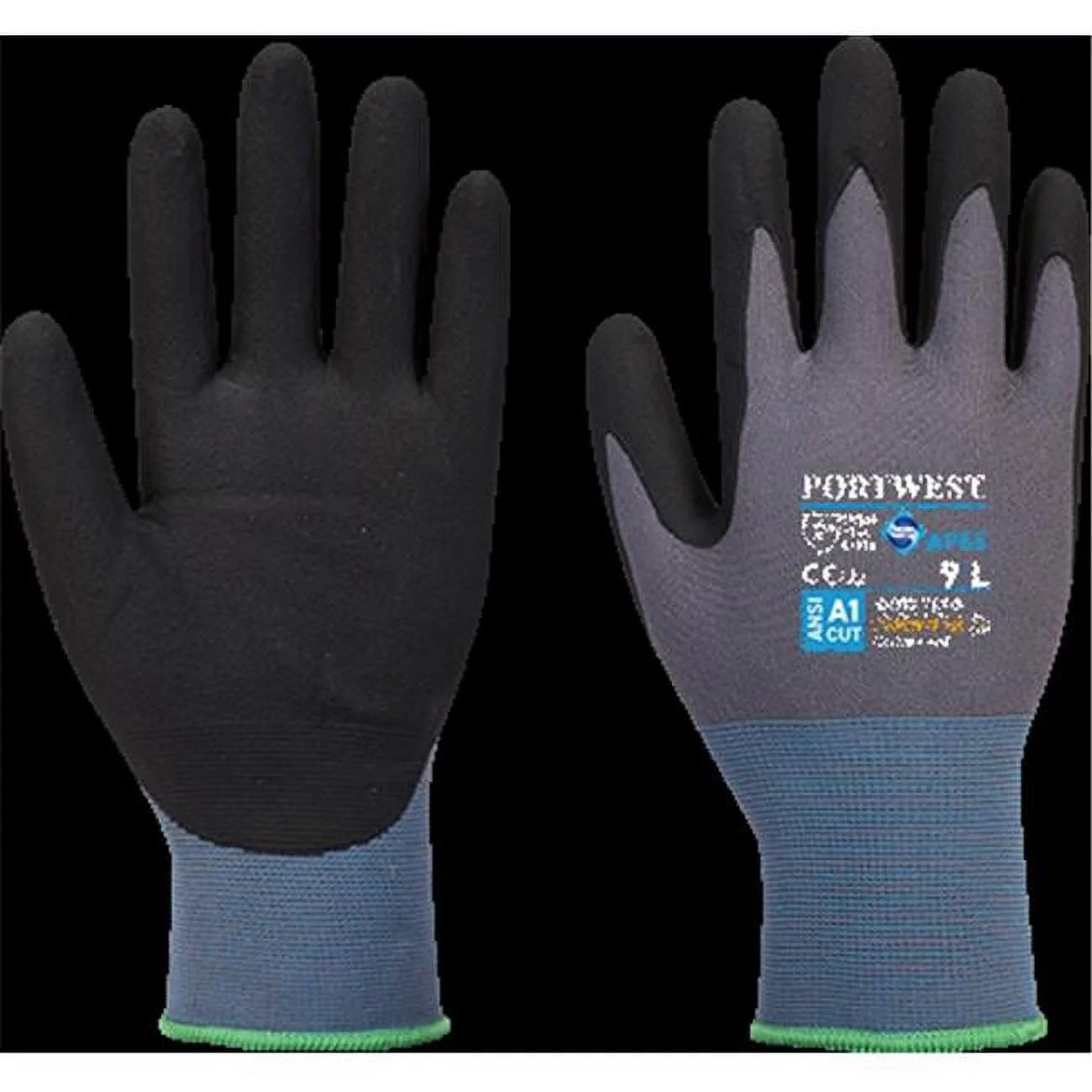 AP65 NPR Pro Nitrile Foam Glove Black/Gray, X-Large- Bannav S Bannav LLC 