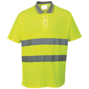 Cotton Comfort Reflective Safety Short Sleeve Polo Shirt (Pack of 2)- Bannav S Bannav LLC 