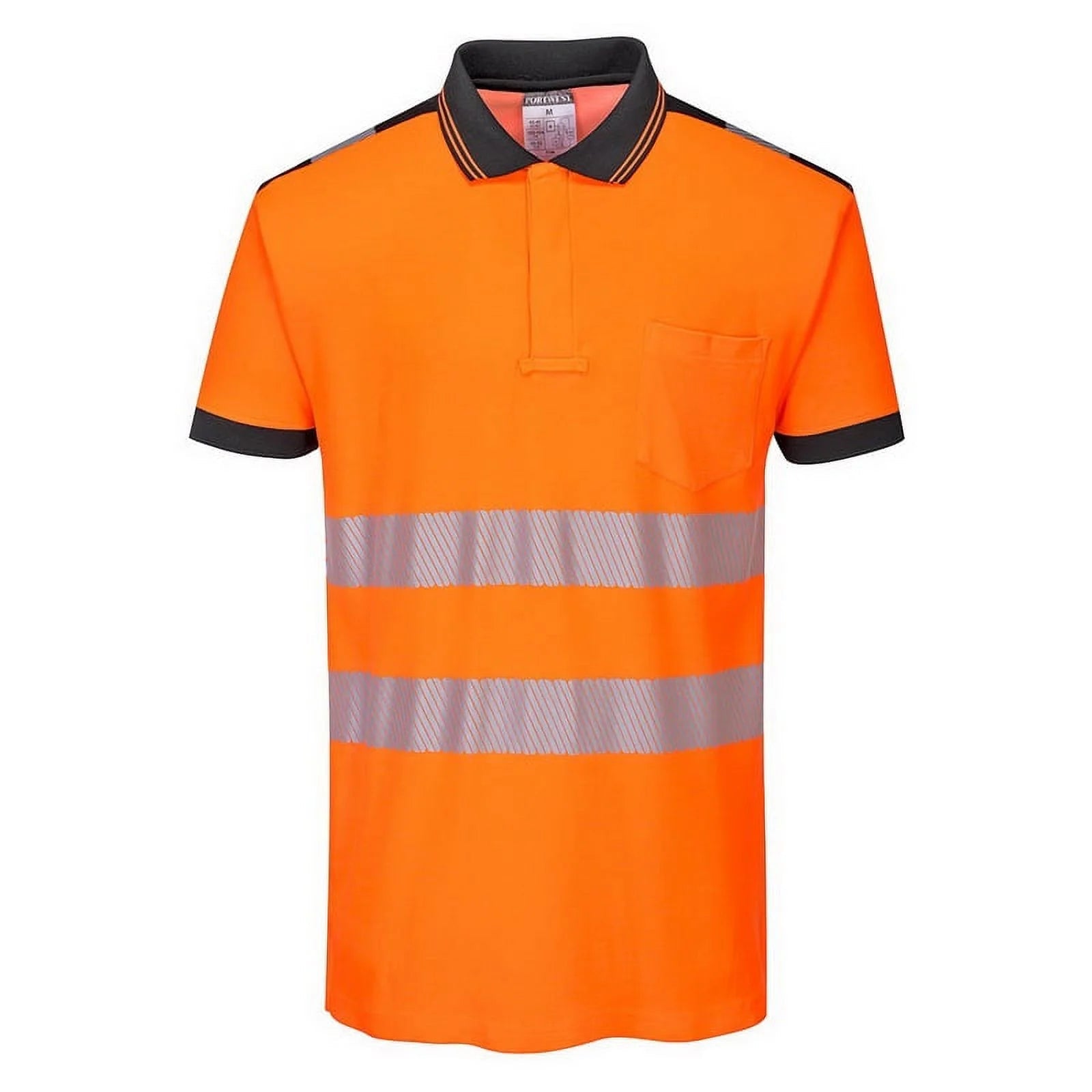 T180 PW3 Hi-Vis Short Sleeve Polo Safety Shirt Yellow/Black, 3X-Large- Bannav S Bannav LLC 