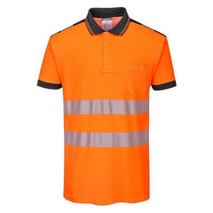 T180 PW3 Hi-Vis Short Sleeve Polo Safety Shirt Yellow/Black, 3X-Large- Bannav S Bannav LLC 