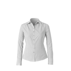 NNT Womens Cotton Blend Formal Shirts Long Sleeve Business Cotton Shirt CAT4KR- Bannav S Bannav LLC 