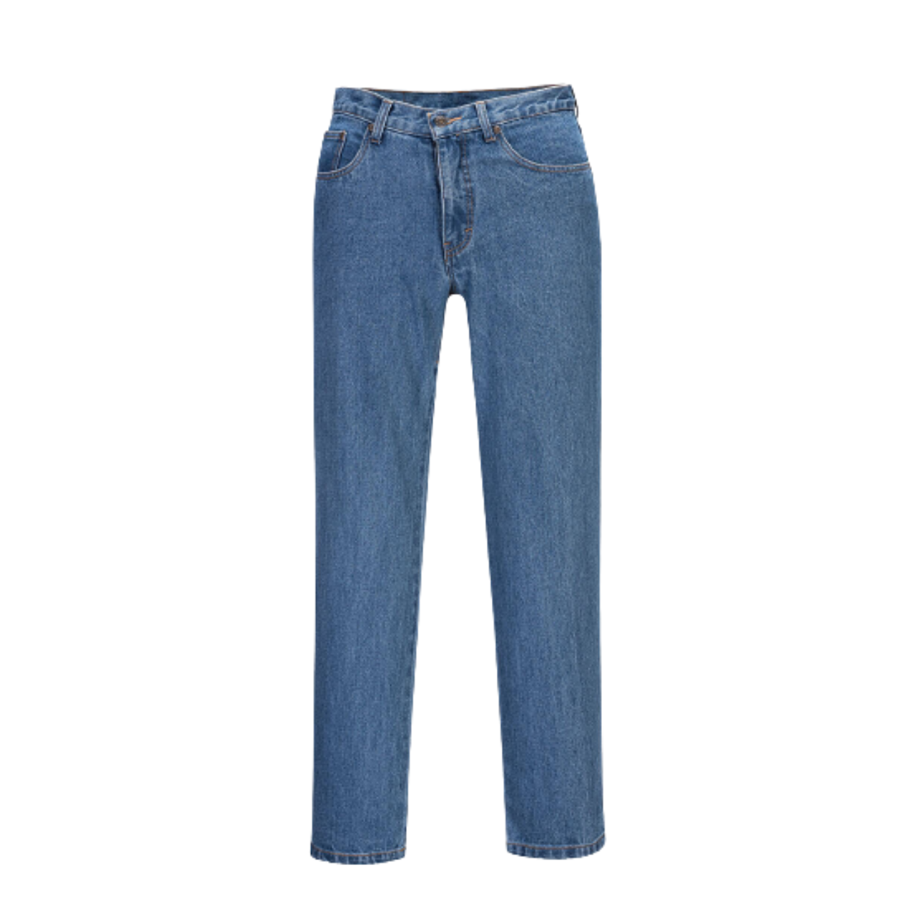 Portwest  Denim Pants Preshrunk Blue Cotton Denim Jeans Metal Button MW168- Bannav S Bannav LLC 