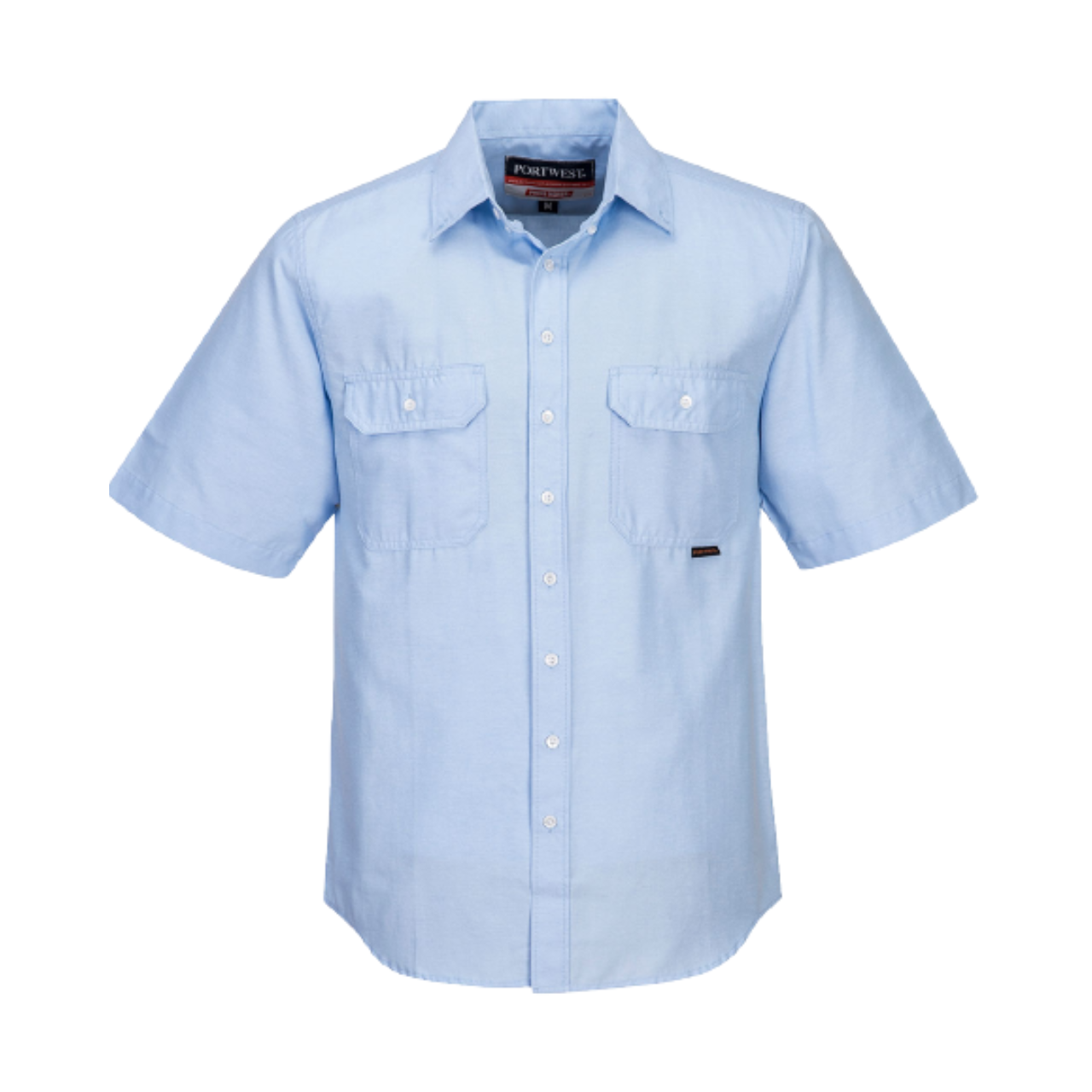 Portwest Adelaide Shirt, Short Sleeve, Light Weight Button Front Closure MS869- Bannav S Bannav LLC 