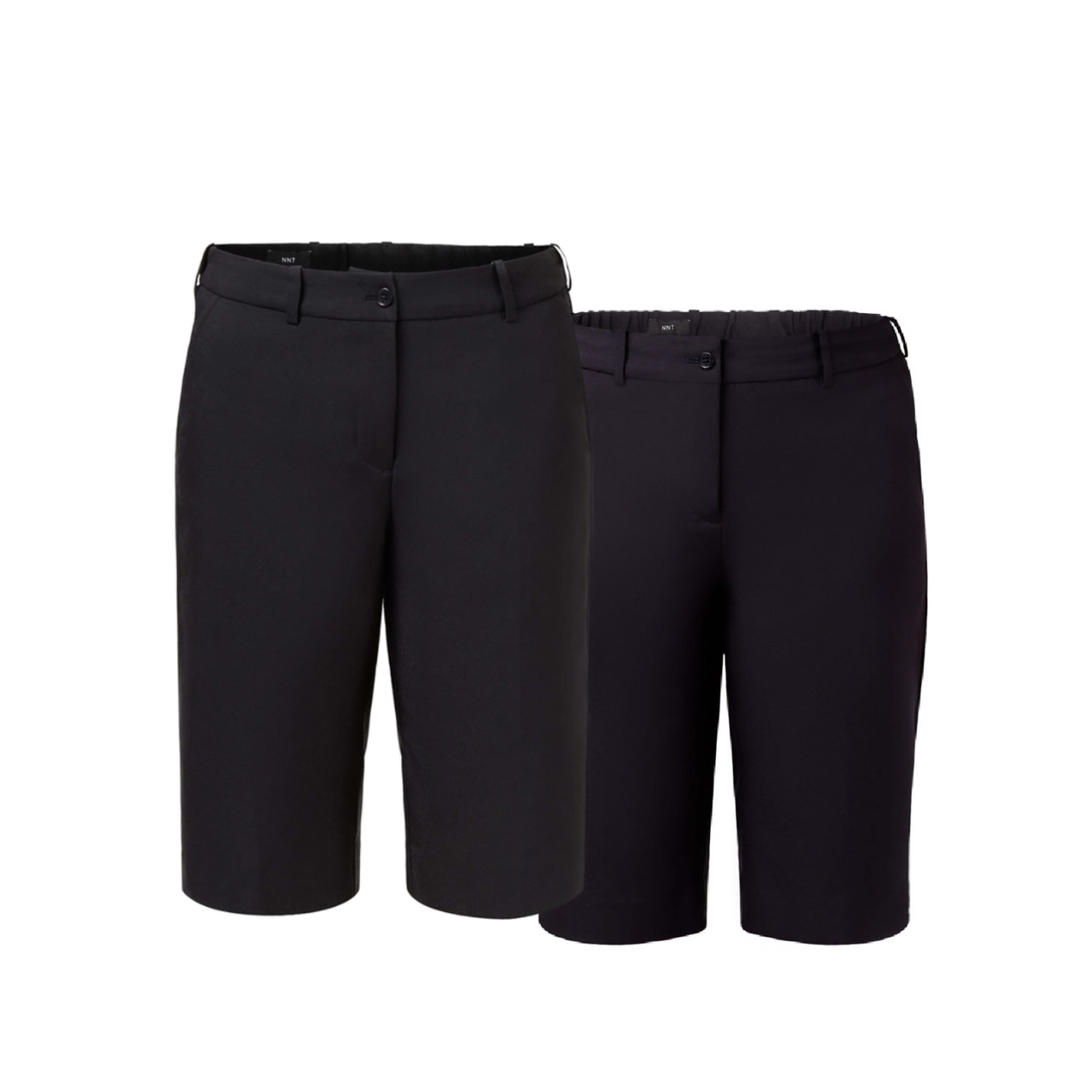 NNT Womens Helix Dry Poly Elastic Waist Shorts Waist Band Button Short CAT3NX- Bannav S Bannav LLC 