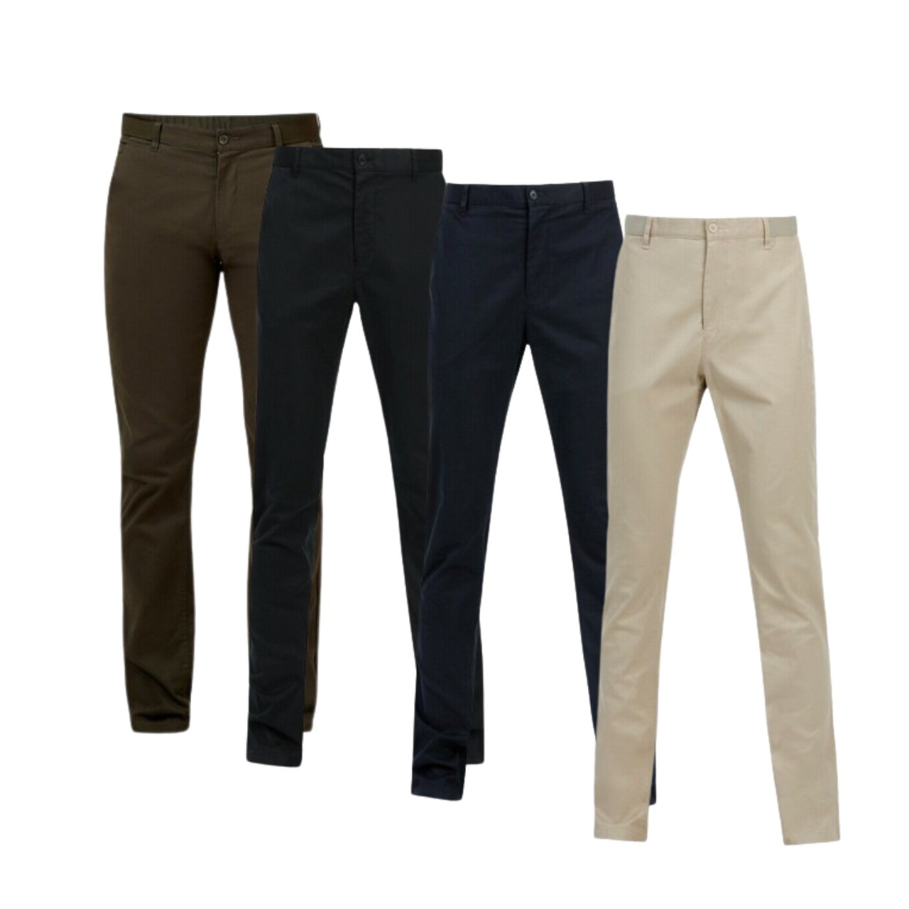Mens NNT Uniforms Workwear Chino Pants Business Work Smart Casual Stretch CATCH6- Bannav S Bannav LLC 