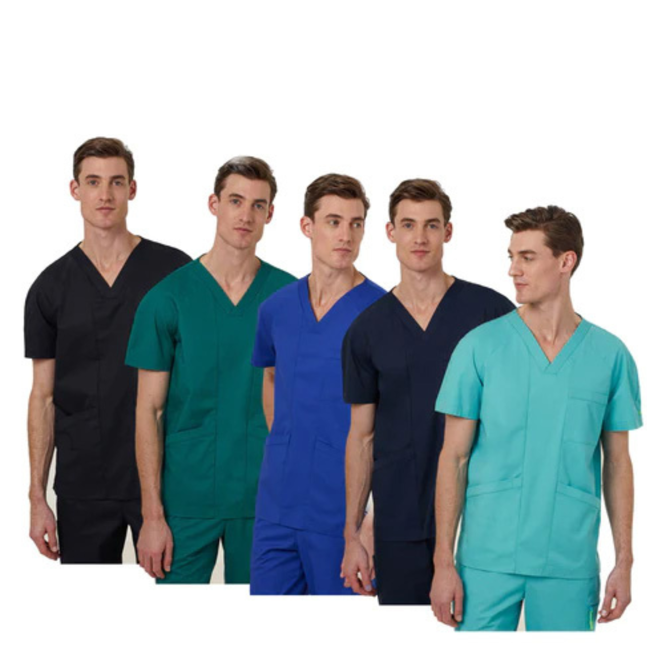 NNT Uniform Mens Next Gen Anti Bacterial Carl Scrub Top V-neck Nurse Work CATRFV- Bannav S Bannav LLC 