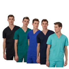 NNT Uniform Mens Next Gen Anti Bacterial Carl Scrub Top V-neck Nurse Work CATRFV- Bannav S Bannav LLC 