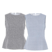 NNT Womens Avignon Abstract Sleeveless Shell Top Flattering Waist Comfort CATUK9- Bannav S Bannav LLC 