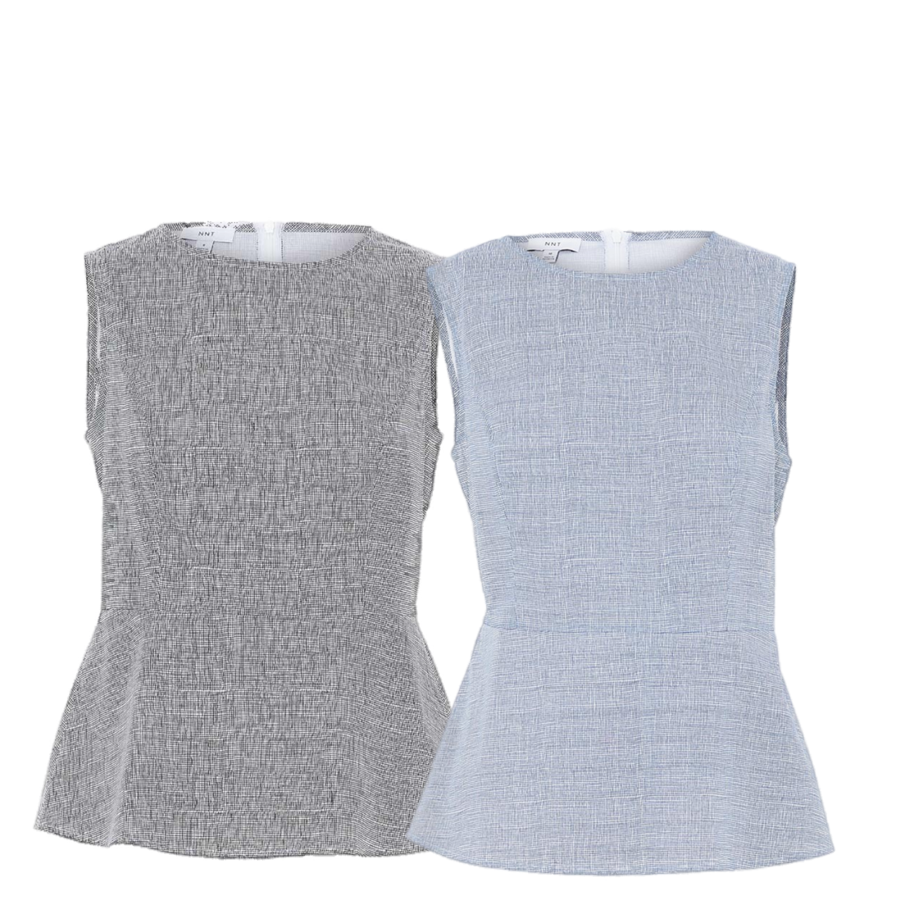 NNT Womens Avignon Abstract Sleeveless Shell Top Flattering Waist Comfort CATUK9- Bannav S Bannav LLC 