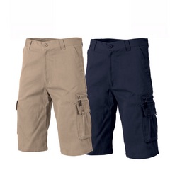 DNC Workwear Men Island Duck Weave Cargo Shorts Comfortable Tough Work 5433- Bannav S Bannav LLC 