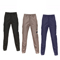 DNC Workwear Men SlimFlex Tradie Cargo Pants Durable Duck Tough Pant Work 3375- Bannav S Bannav LLC 