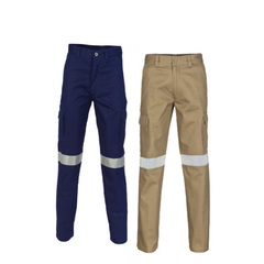 DNC Workwear Mens Cotton Drill Cargo Pants Hi-Vis Comfortable  Work 3319- Bannav S Bannav LLC 