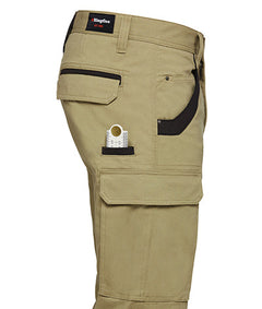 KingGee Mens Tradies Stretch Cargo Pants Durable Cotton Tough Safety Work K69860- Bannav S Bannav LLC 