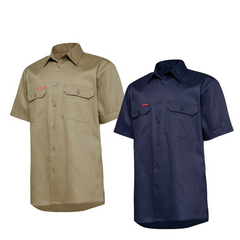 Mens Hard Yakka Core Light Weight Cool Drill Work Shirt Summer Tradie Y04625- Bannav S Bannav LLC 