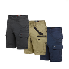 KingGee Mens Tradies Stretch Cargo Shorts Tough Work Safety Utility Comfy K69870- Bannav S Bannav LLC 