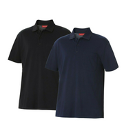 Mens Hard Yakka Plain Cotton Pique Polo Short Sleeve Work Shirt Top Y11306- Bannav S Bannav LLC 