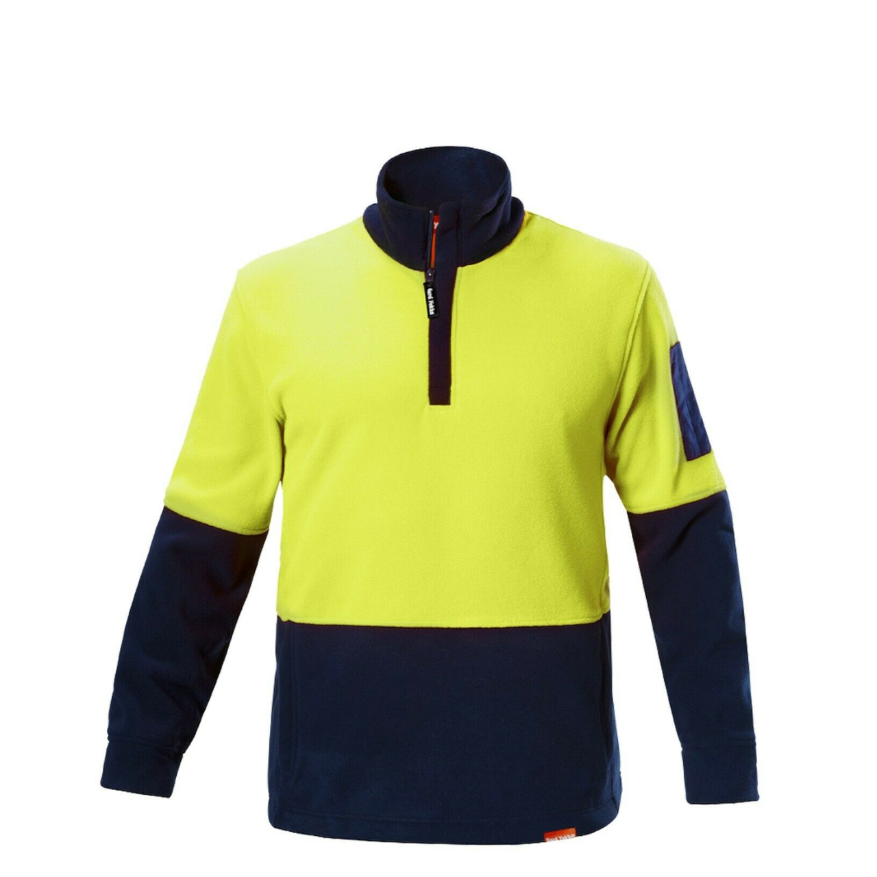 Hard Yakka Work Jumper Hi-Vis 2 Tone Brushed Fleece 1/4 Zip Winter Y19330- Bannav S Bannav LLC 