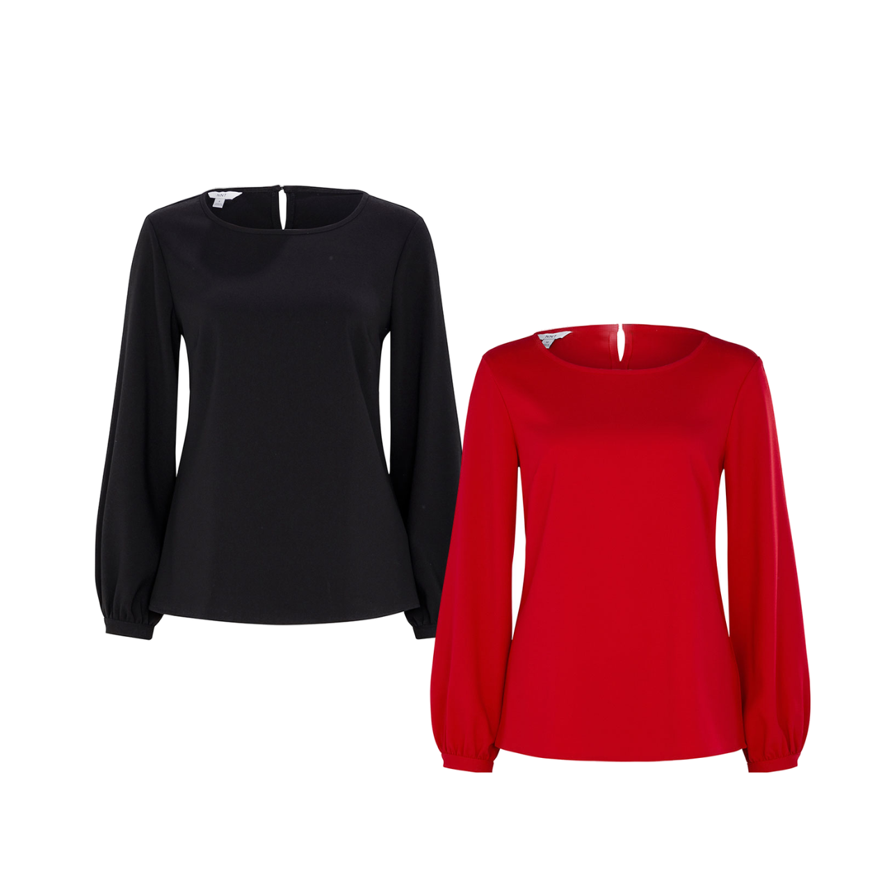 NNT Womens Formal Long Sleeve Blouse Heavy Stretch Georgette Business CATUCM- Bannav S Bannav LLC 