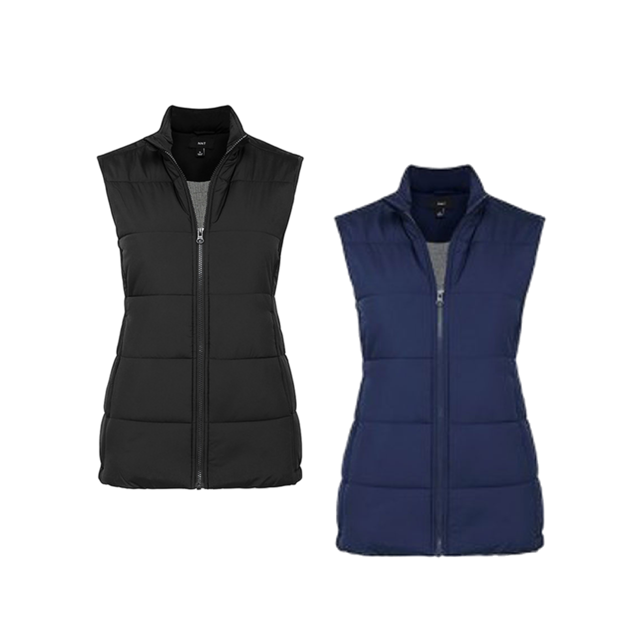 NNT Womens Ladies Puffer Vest Sleeveless Water Resistant Zip Front CAT749- Bannav S Bannav LLC 