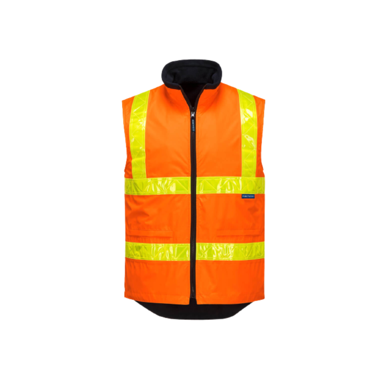 Portwest Polar Fleece Vest with Micro Prism Tape Reflective Safety MY214- Bannav S Bannav LLC 