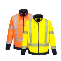 Portwest PW3 Hi-Vis Contrast Softshell (3L) 2 Tone Reflective Work Safety T404- Bannav S Bannav LLC 