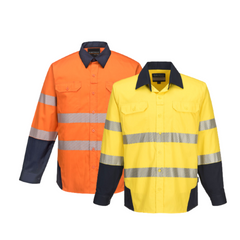 Portwest PW3 Shirt 2 Tone Lightweight Reflective Tape Work Safety PW372- Bannav S Bannav LLC 