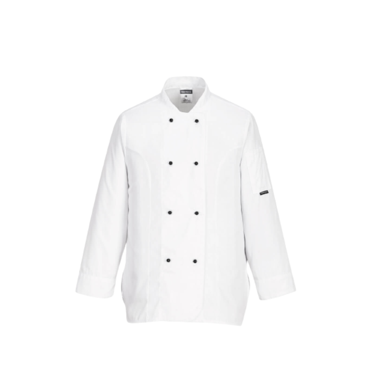Portwest Rachel Ladies Chefs Jacket L/S White Mesh Air Long Sleeve Pocket C837- Bannav S Bannav LLC 