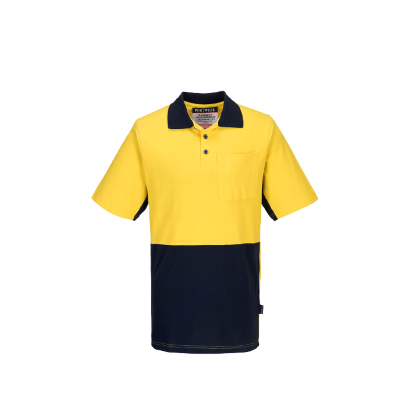 Portwest Short Sleeve Cotton Pique Polo Breathable Cottong Shirt MD618- Bannav S Bannav LLC 