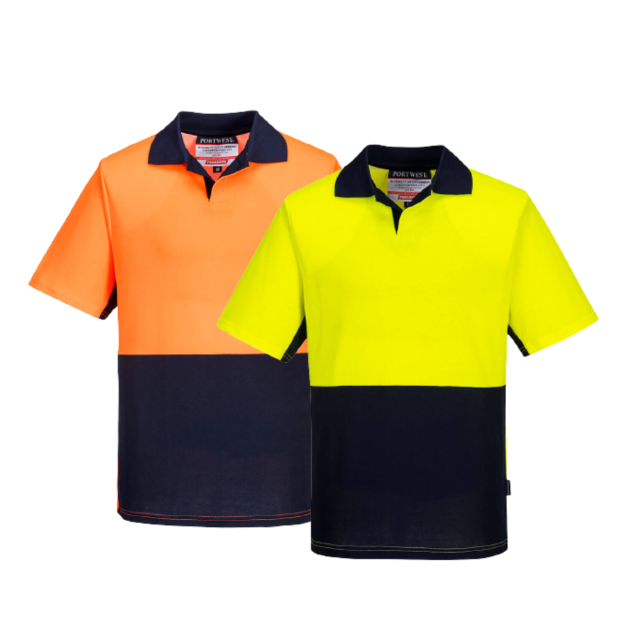 Portwest Short Sleeve Food Industry Cotton Comfort Polo Work Safety MF210- Bannav S Bannav LLC 