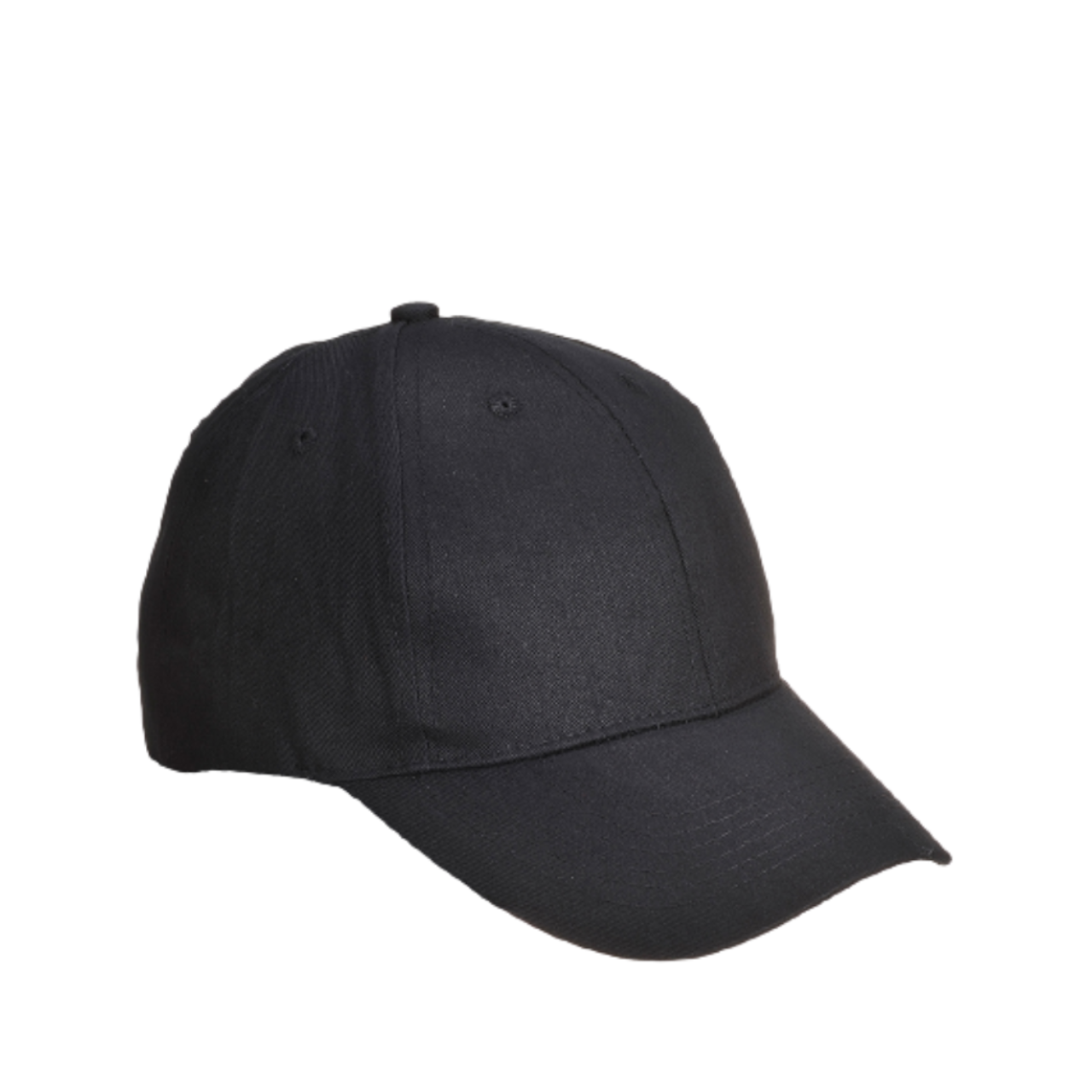 Portwest Six Panel Baseball Cap Adjustable Strap Comfortable Black Cap B010- Bannav S Bannav LLC 
