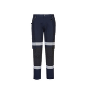 Portwest Slim Fit Stretch Bio Motion Pants HiVistex Pro Reflective Tape MP705- Bannav S Bannav LLC 