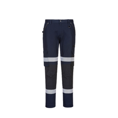 Portwest Slim Fit Stretch Bio Motion Pants HiVistex Pro Reflective Tape MP705- Bannav S Bannav LLC 