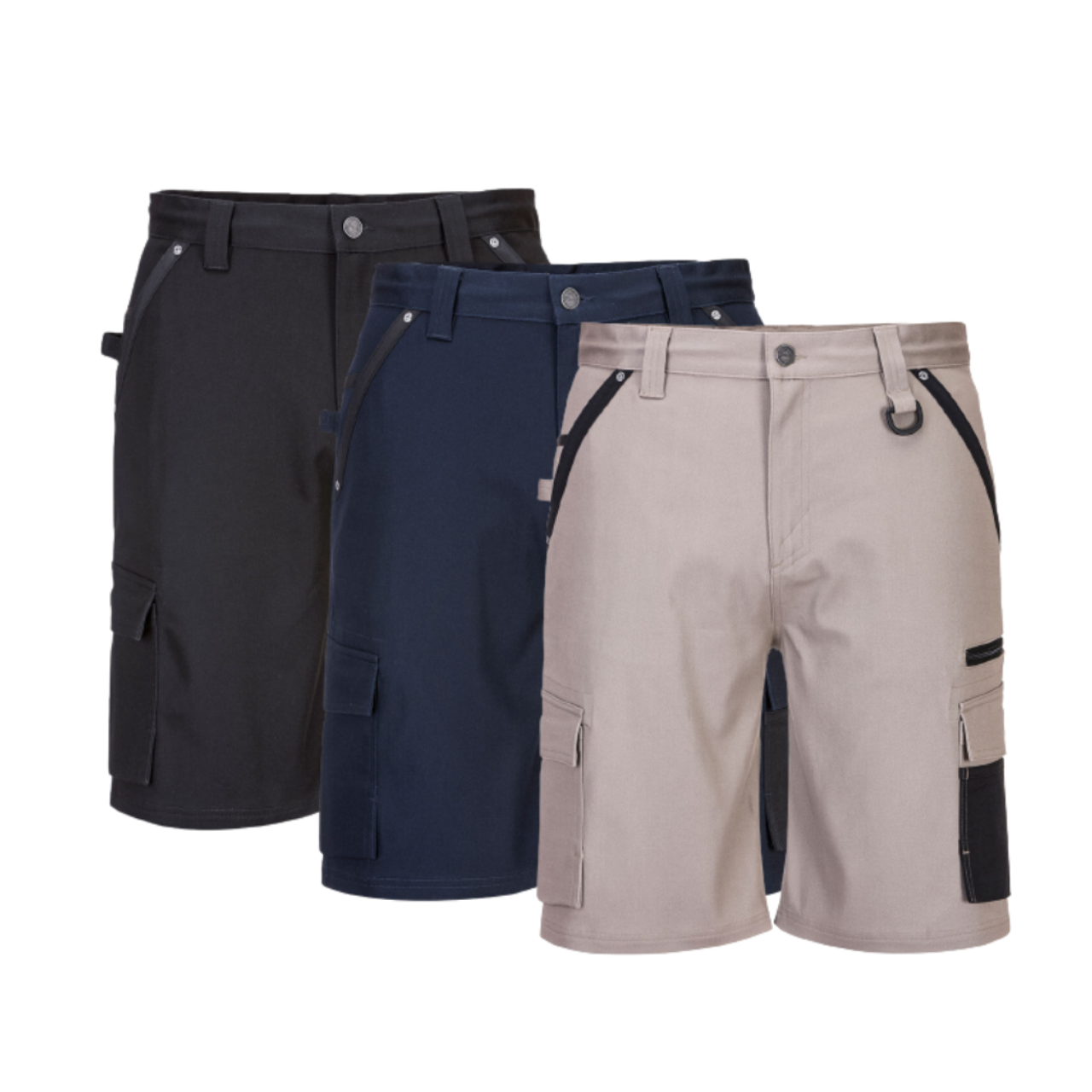 Portwest Slim Fit Stretch Shorts Comfortable 10 Pockets Shorts MP706- Bannav S Bannav LLC 