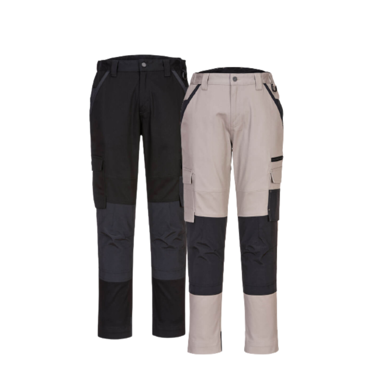 Portwest Slim Fit Stretch Trade Pants Comfortable Straight Pocket Pant MP707- Bannav S Bannav LLC 