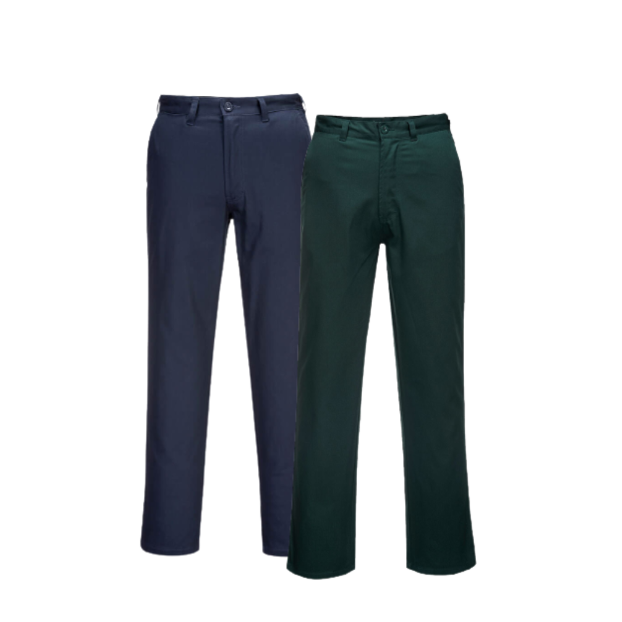 Portwest Straight Leg Pants Comfortable Button Belt Pant MW703- Bannav S Bannav LLC 