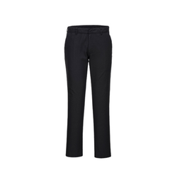 Portwest Stretch Slim Chino Pants Reflective Black Slim Fit Comfy Pant S232- Bannav S Bannav LLC 