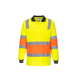 Portwest Two-toned Biomotion Polo Comfortable Shirt Reflective Work Safety MP511- Bannav S Bannav LLC 