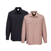 Portwest Utility Stretch Long Sleeve Shirt Breathability Casual Polo MS106- Bannav S Bannav LLC 
