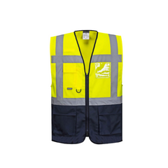 Portwest Warsaw Executive Vest Tape Reflective Zip Opening Work Safety C476- Bannav S Bannav LLC 