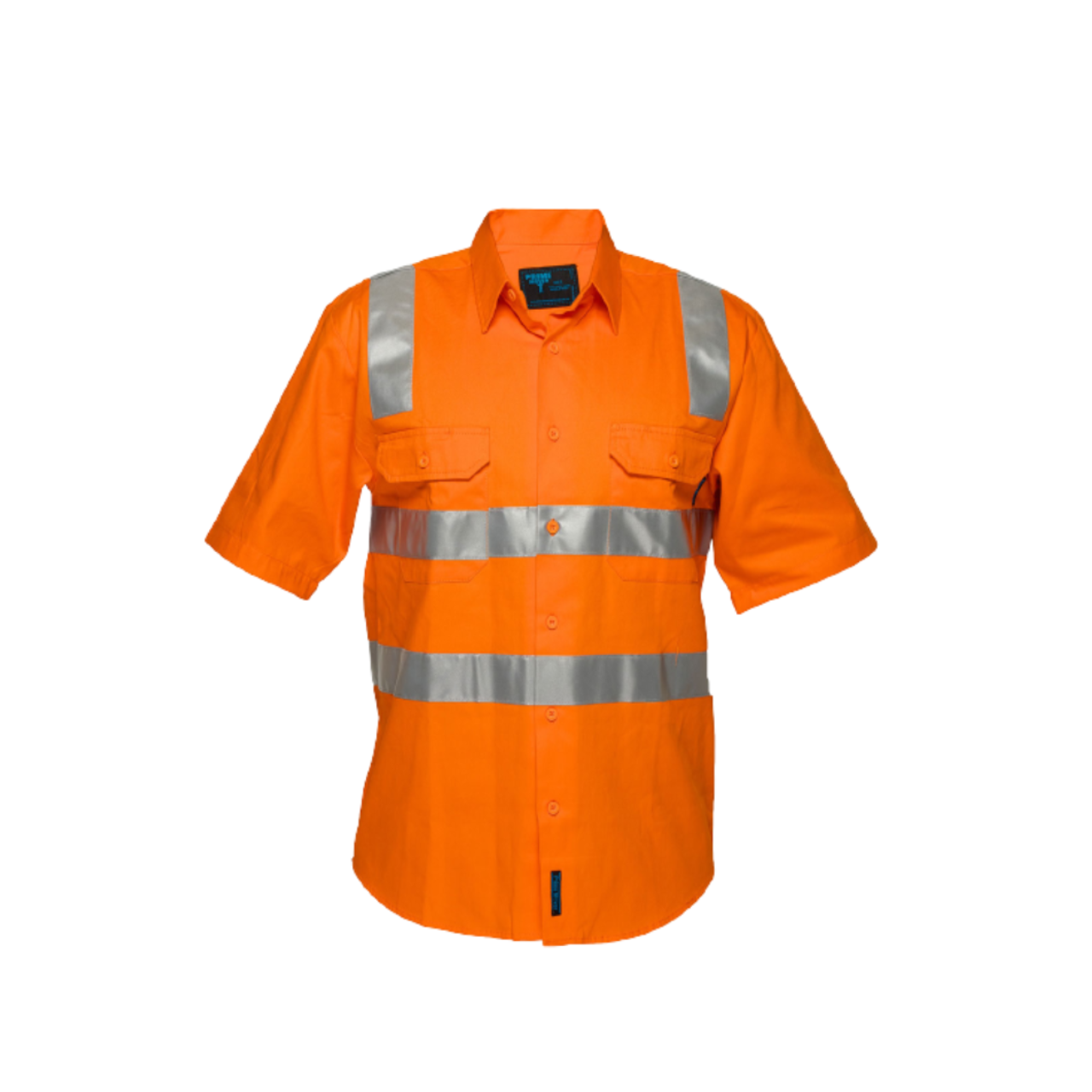 Portwest Hi-Vis Regular Weight Short Sleeve Shirt with Tape over Shoulder MS192- Bannav S Bannav LLC 