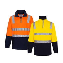 Portwest Cotton Brush Fleece Jumper with Tape Reflective Safety MF615- Bannav S Bannav LLC 