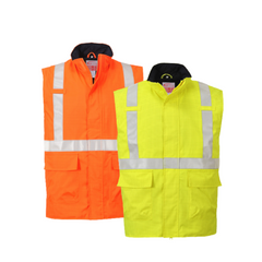 Portwest Bizflame Rain Hi-Vis Antistatic FR Bodywarmer Lightweight Safety S776- Bannav S Bannav LLC 